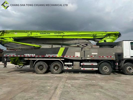 Im Jahre 2017 Boom-Pumpen-LKW 56M Installed Zoomlion grüner Remanufactured benutzter konkreter