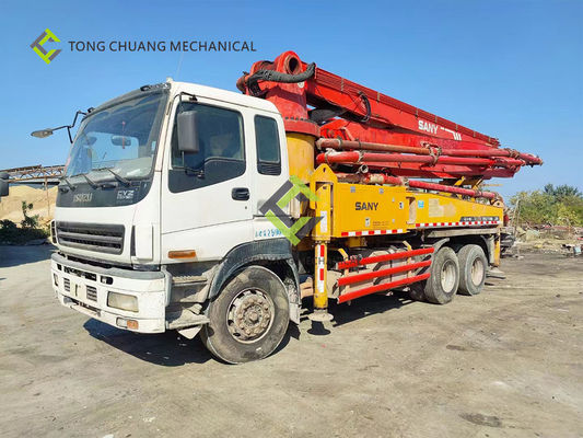Im Jahre 2010 Meter Sany-Schwerindustrie 37 Isuzu Second Hand Concrete Pump-LKW