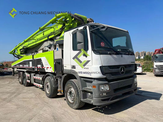 Remanufactured benutzter konkreter Boom-LKW Zoomlion 56 Meter installierte Betonpumpe-