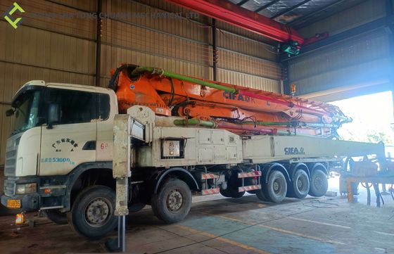 Fahrgestelle CIFA 58m Scania benutzten konkreten Boom-Pumpen-LKW