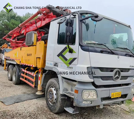 2011 Sany Mercedes Benz Fahrwerk 43 Meter Betonpumpe 5 Zylinder 5 Masten