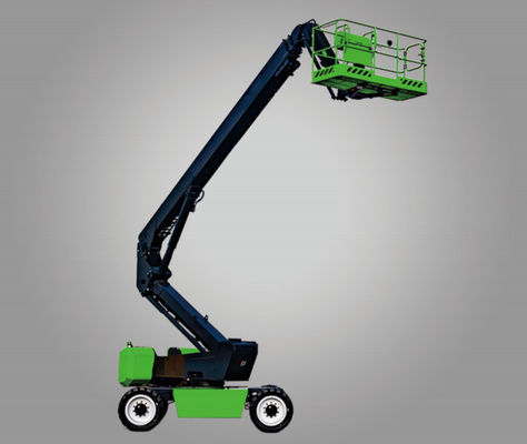 48V/35Ah-Batterie und grünes Design Elektrische Geradearm-Hochhöhenarbeitsplattform für Baumaschinen